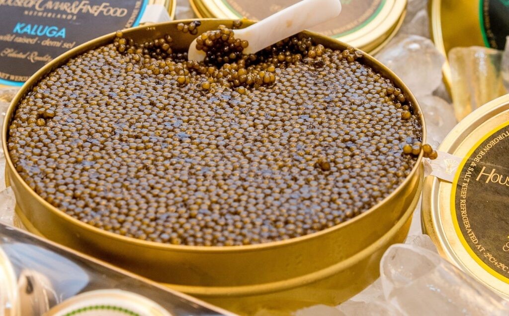 Gambar kaviar albino pada artikel 10 makanan termahal di dunia