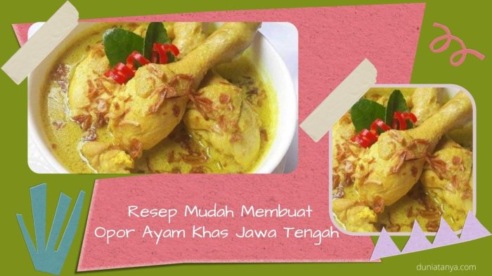 Resep Opor Ayam Jawa Tengah Terbaru Resep opor ayam jawa tengah terbaru
