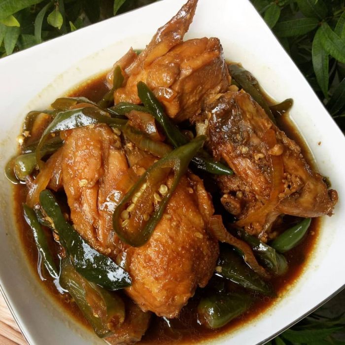 Ayam kecap masak enak dibuat merdeka sederhana simpel nikmat