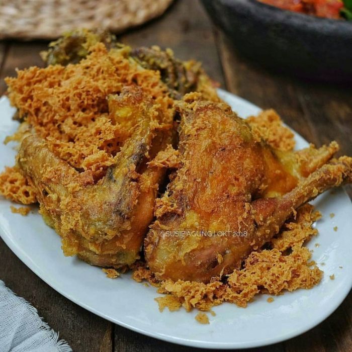 Ayam Goreng Resep Kremes Gurih Empuk Brilio Thigh Selera Enak Menggugah Bahagian Kreasi Sederhana Nikmat Brilicious Masak Bumbu rahasia ayam filet yang gurih