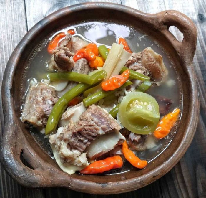 Asem daun brambang godong ubi lung jalar resep