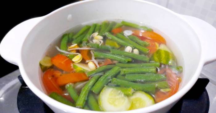 Resep sayur asem bening kacang panjang mudah