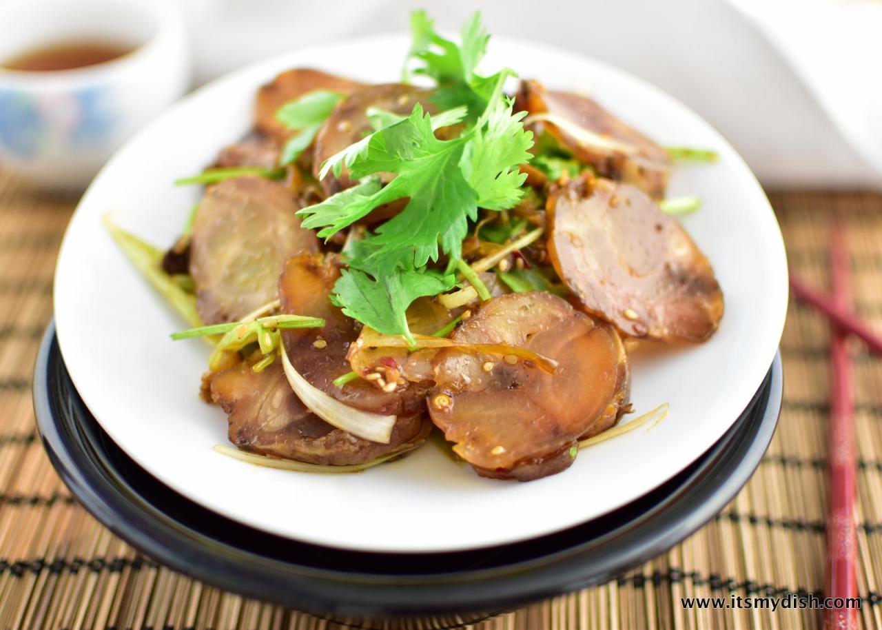 Spicy Beef Tendons Sichuan Dish Sauce Chilled Appetizer Served Should Side Itsmydish Resep kikil sapi