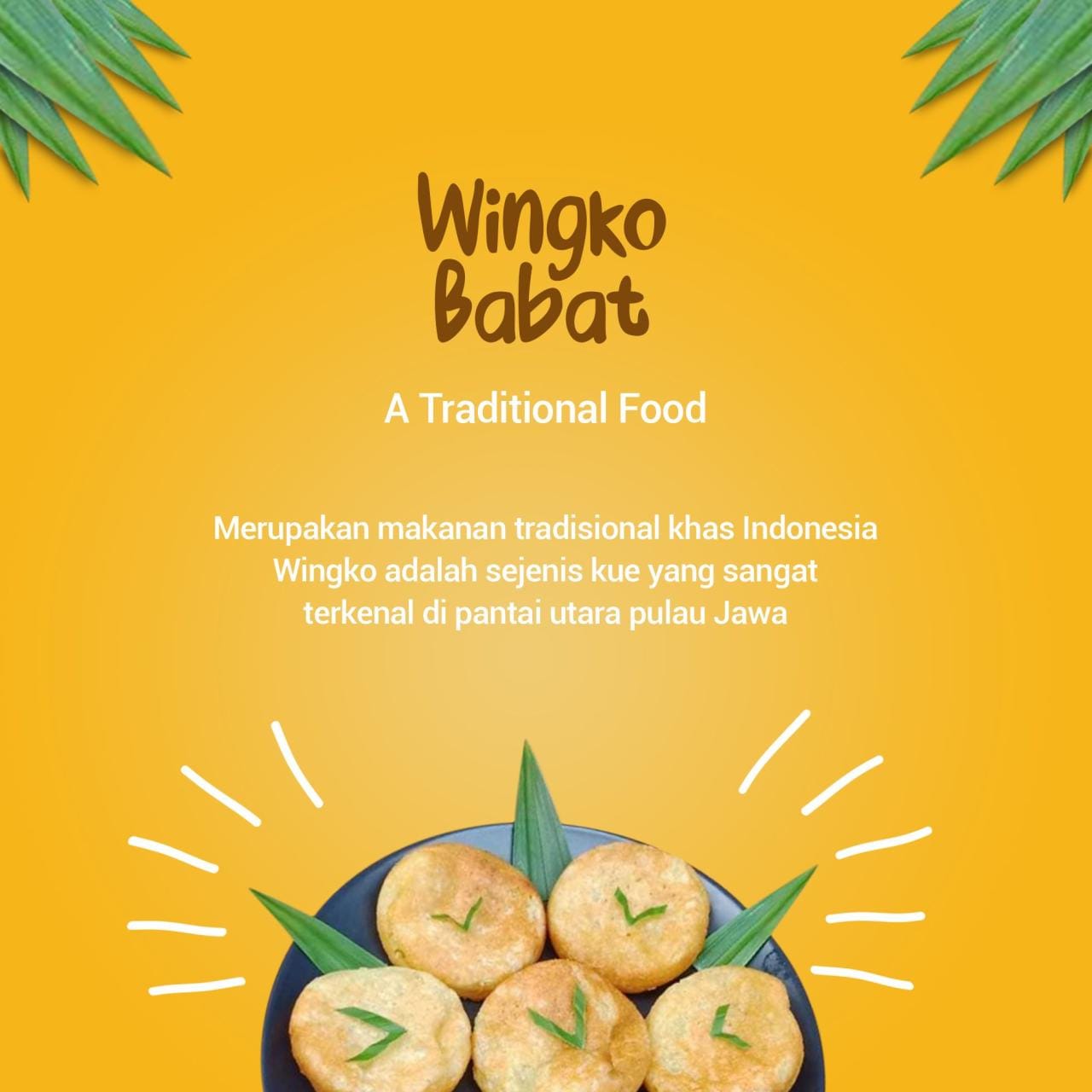 Poster destinasi wisata kuliner indonesia