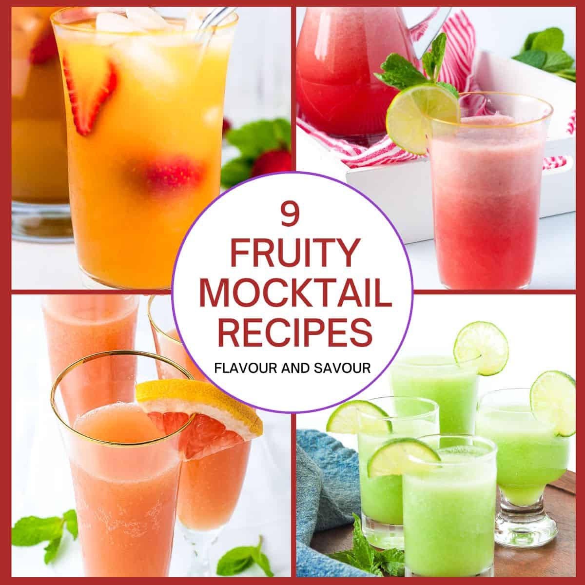 Minuman Segar Mocktail Buah untuk Pesta Akhir Tahun