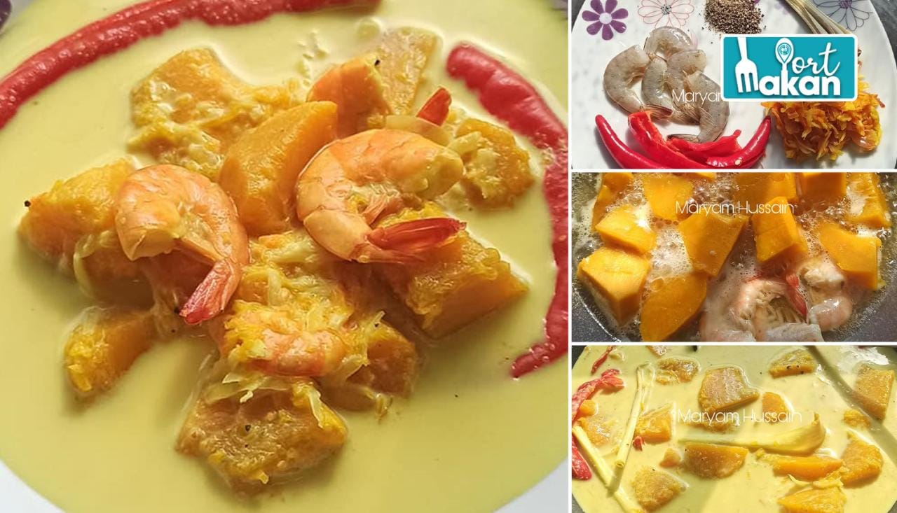 Masak tempe campur udang