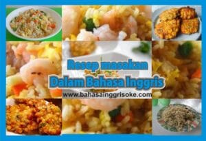 Makanan sehat bahasa inggrisnya