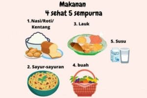 Foto makanan sehat dan bergizi